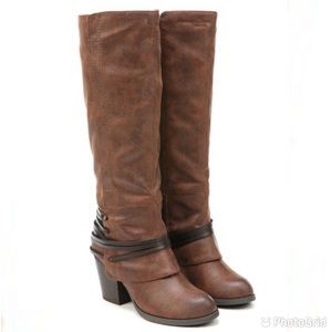 Fergalicious Tall Cognac Lexis Boots